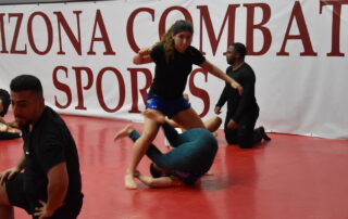 Arizona MMA athletes performing striking and grappling workouts in a Tempe training session.