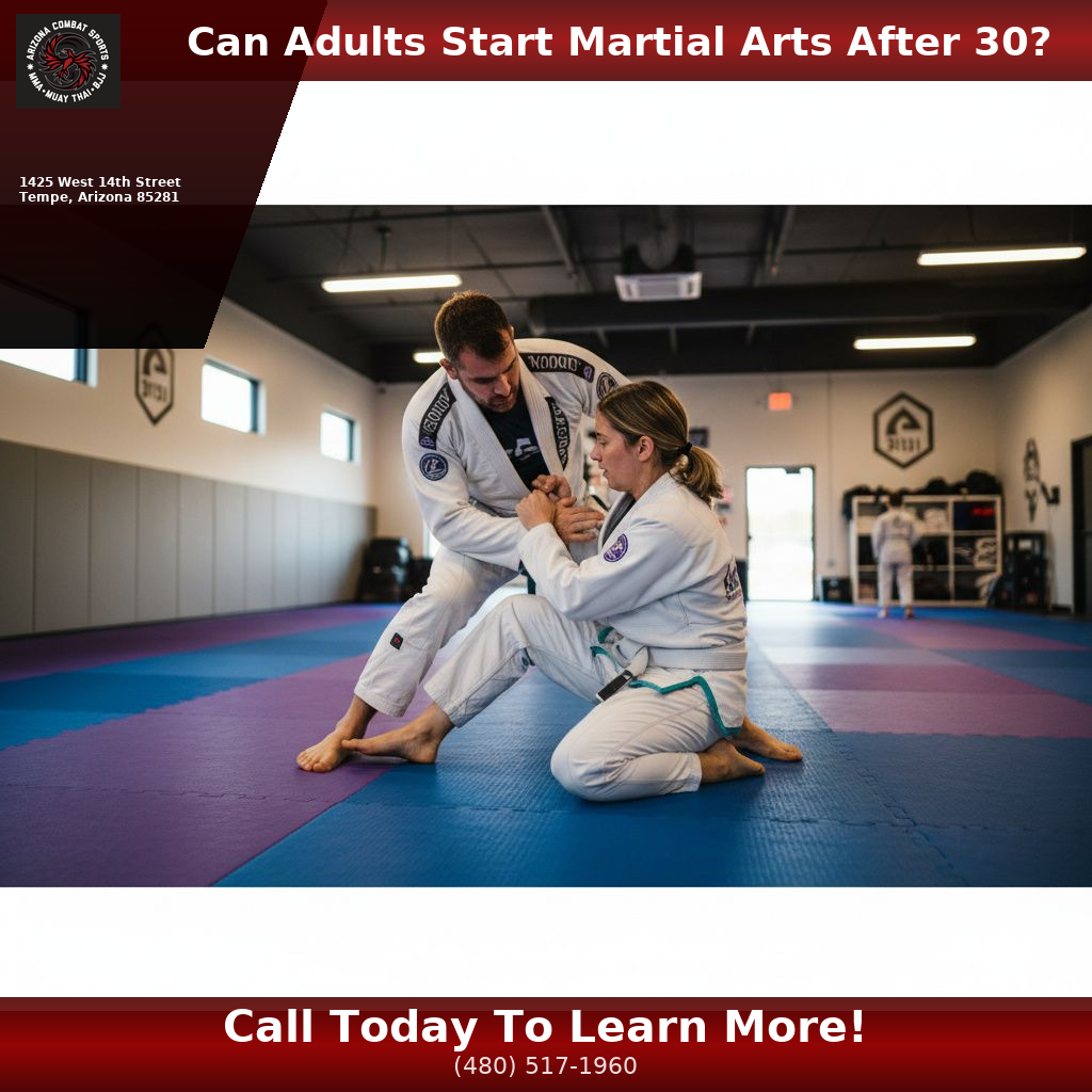 Adult beginner practicing Brazilian Jiu-Jitsu at Arizona Combat Sports in Tempe AZ